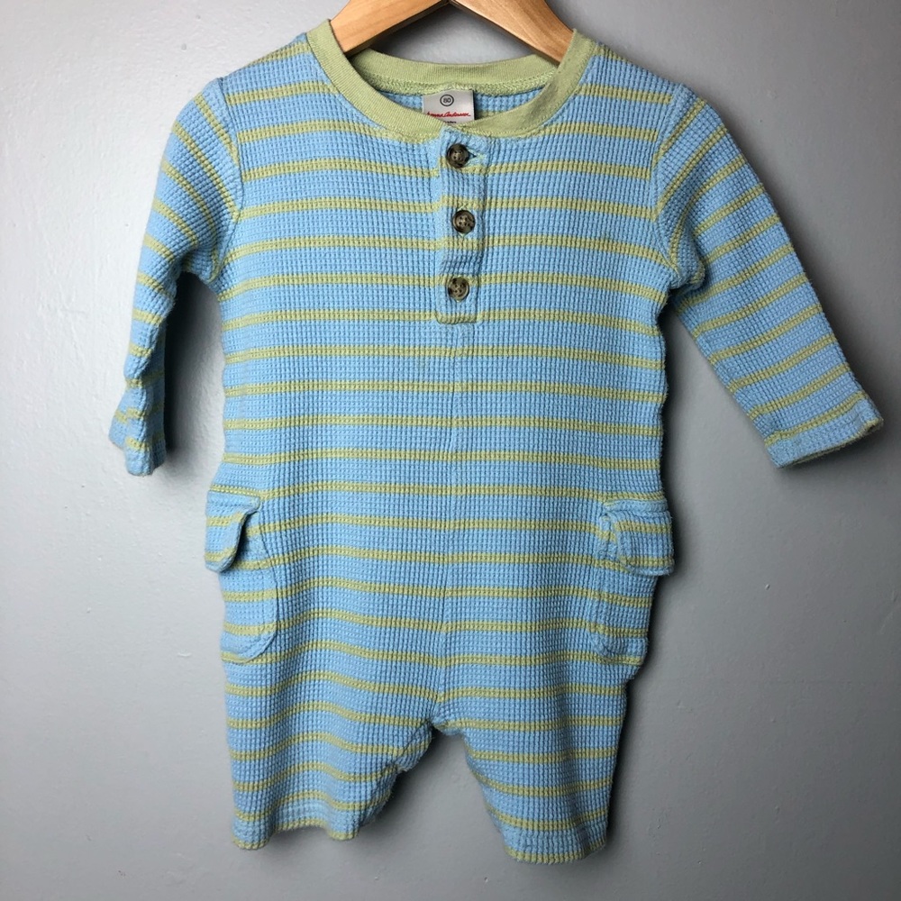 Hanna Andersson 80 waffle knit bodysuit romper
